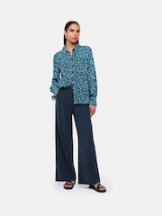 Whistles Blue Pastel Leopard Print Shirt - Image 1 of 5