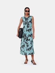 Whistles Oversized Blue Pansy Lori Dress - Image 2 of 6