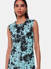 Whistles Oversized Blue Pansy Lori Dress - Image 4 of 6