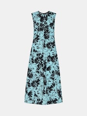 Whistles Oversized Blue Pansy Lori Dress - Image 6 of 6