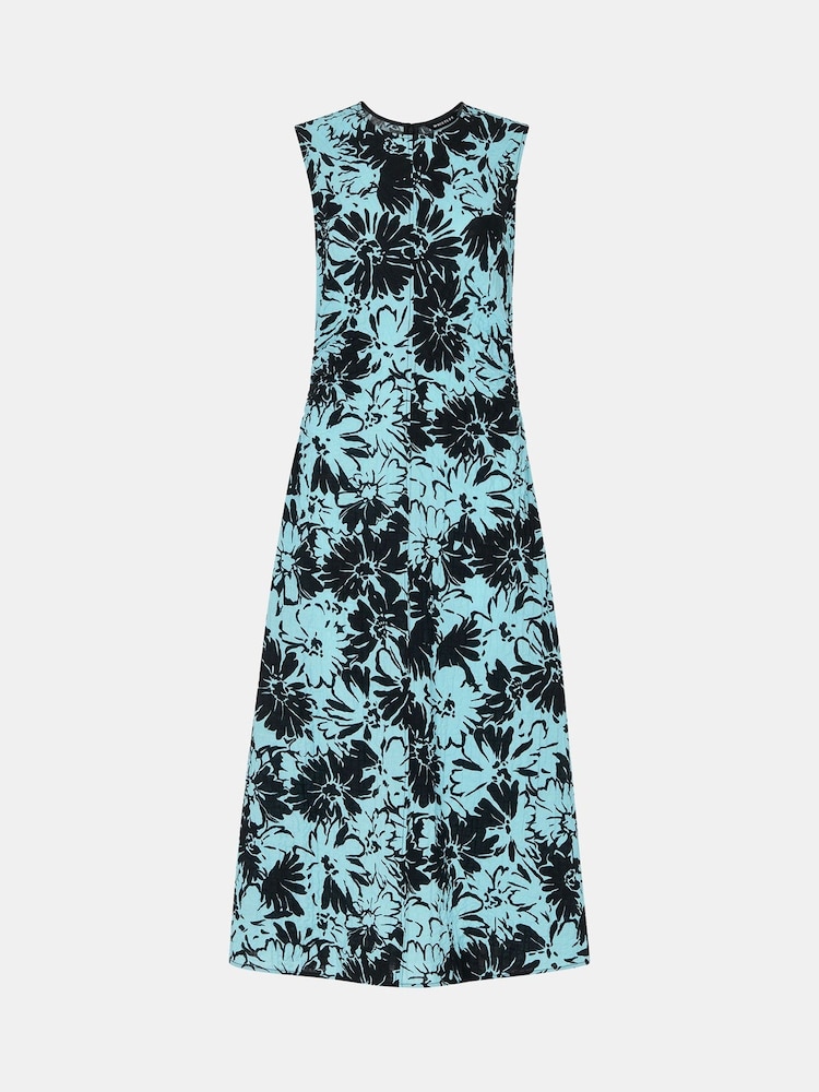 Whistles Oversized Blue Pansy Lori Dress - Image 6 of 6