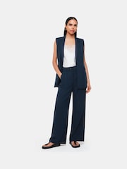Whistles Blue Joss Tailored Trousers - Image 1 of 6