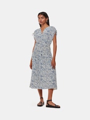 Whistles White Petite Flaming Leopard Print Dress - Image 1 of 5