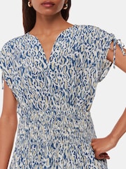 Whistles White Petite Flaming Leopard Print Dress - Image 3 of 5