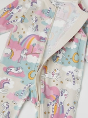Polarn O. Pyret Natural Organic Cotton Car Print Sleepsuit - Image 3 of 3