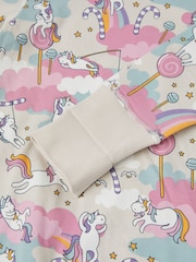 Polarn O. Pyret Natural Organic Cotton Unicorn Print Pyjamas - Image 3 of 3