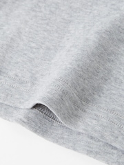 Polarn O. Pyret Grey Organic Cotton Long Sleeve Top - Image 4 of 4