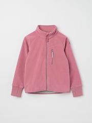 Polarn O. Pyret Pink Waterproof Fleece Jacket - Image 1 of 4