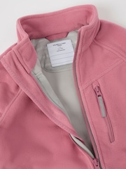 Polarn O. Pyret Pink Waterproof Fleece Jacket - Image 3 of 4