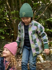 Polarn O. Pyret Purple Waterproof Fleece Jacket - Image 1 of 7