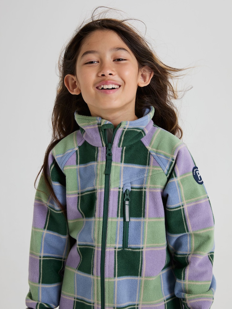 Polarn O. Pyret Purple Waterproof Fleece Jacket - Image 2 of 7