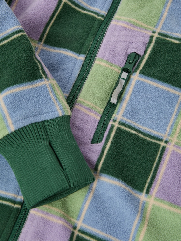 Polarn O. Pyret Purple Waterproof Fleece Jacket - Image 6 of 7