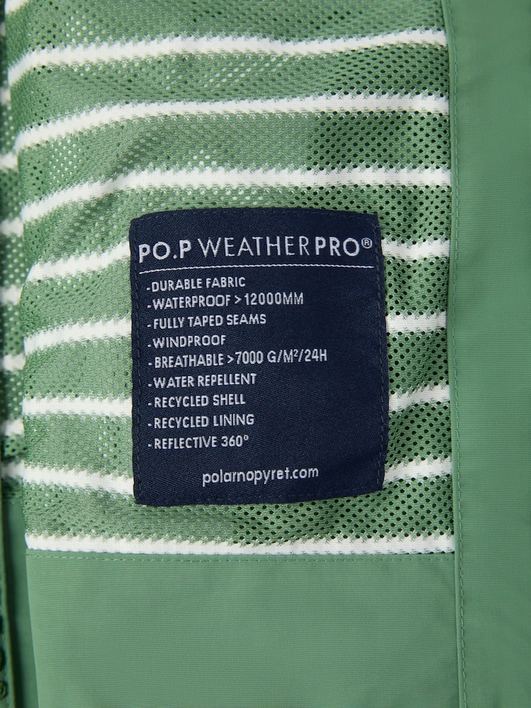 Polarn O. Pyret Green Waterproof Shell Coat - Image 6 of 6 Polarn O. Pyret Green Waterproof Shell Coat - Image 6 of 6