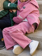 Polarn O. Pyret Pink Waterproof Shell Coat - Image 2 of 7