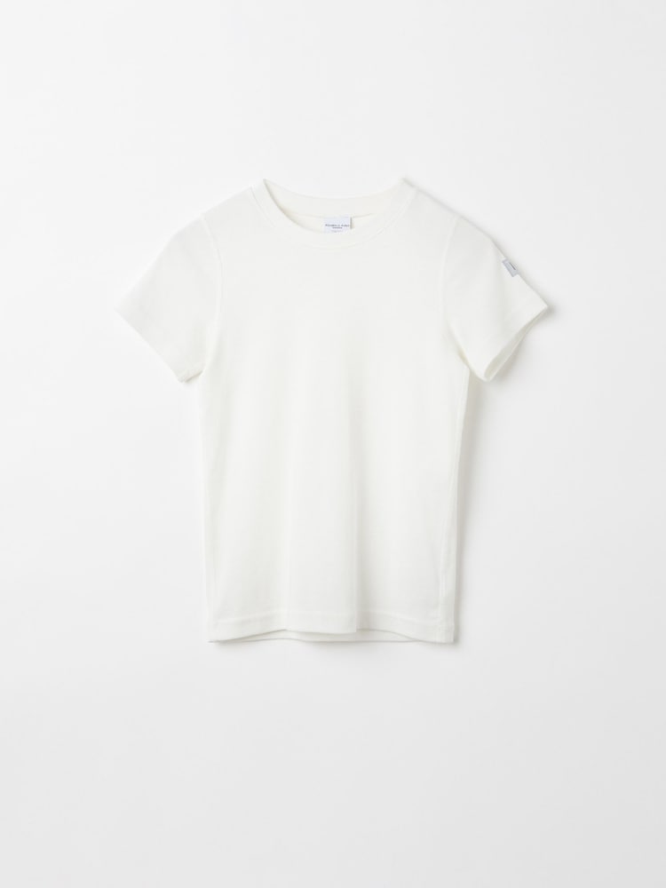 Polarn O. Pyret White Organic Cotton Short Sleeve T-Shirt - Image 1 of 3