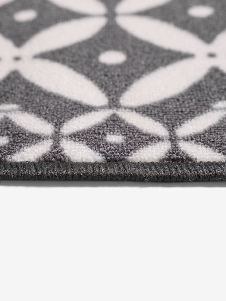 Grey Washable Tile Doormat - Image 7 of 7