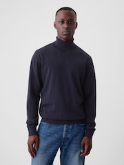 Marineblau/blau - Gap Merino-Rollkragenpullover - Bild 1 von 5