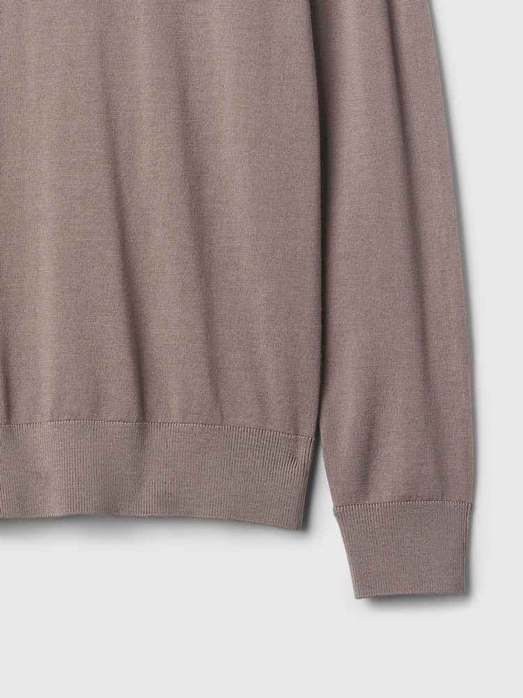 Braun - Gap Merino-Rollkragenpullover - Bild 5 von 5