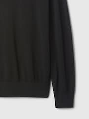 Schwarz - Gap Merino-Rollkragenpullover - Bild 5 von 5