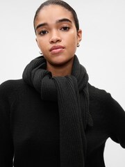 Gap Black CashSoft Rib Scarf - Image 1 of 2