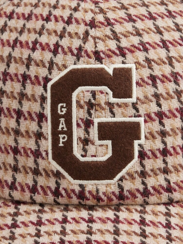 Gap Brown Adults Houndstooth Logo Baseball Hat - Image 2 of 3