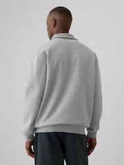 Gap Grey Logo Vintage Oversized Quarter-Zip Sweatshirt - Image 2 of 5
