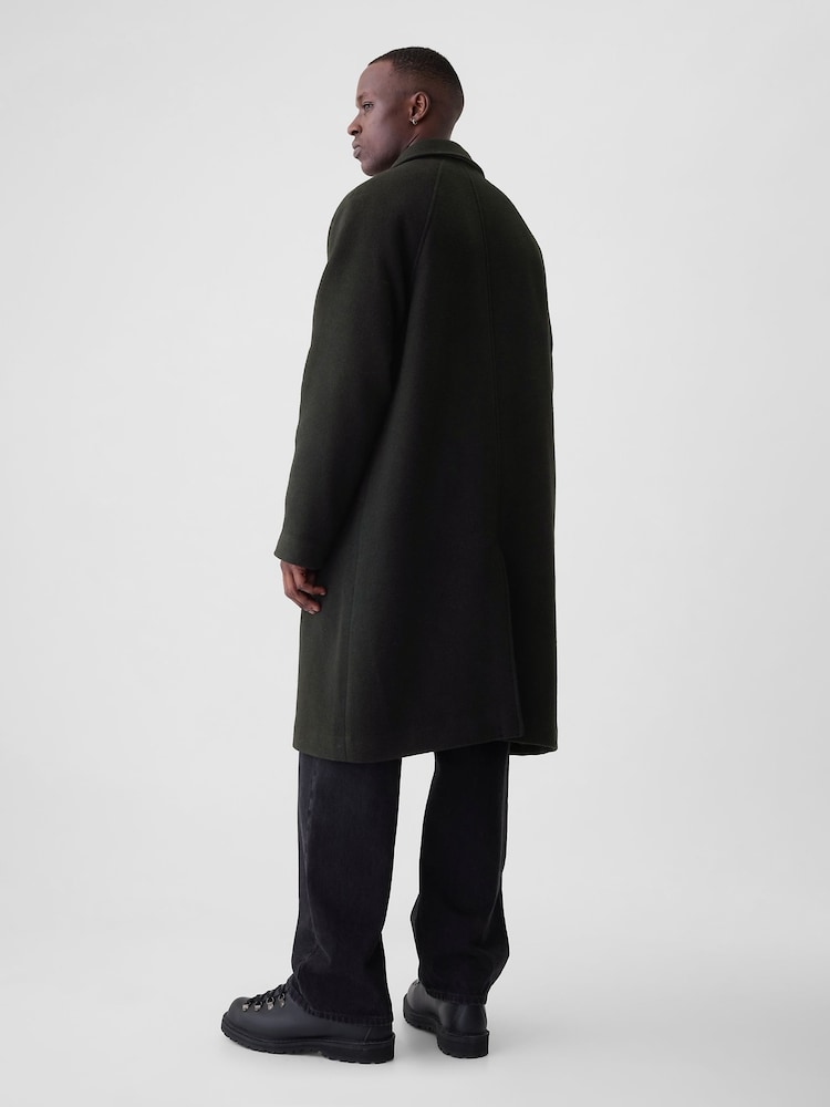 Gap Black Oversized Wool-Blend Coat - Image 3 of 5
