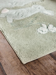 Green Spring Bunny 100% Cotton Bath Mat - Image 3 of 4