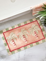 Orange Palm Tree 100% Cotton Bath Mat - Image 2 of 5