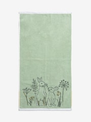 Green Spring Bunny 100% Cotton Towel - Image 6 of 7