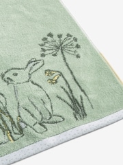 Green Spring Bunny 100% Cotton Towel - Image 7 of 7