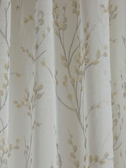 Laura Ashley Dove Pussy Willow Voile Slot Top Sheer Panel Pencil Pleat Curtain - Image 3 of 3