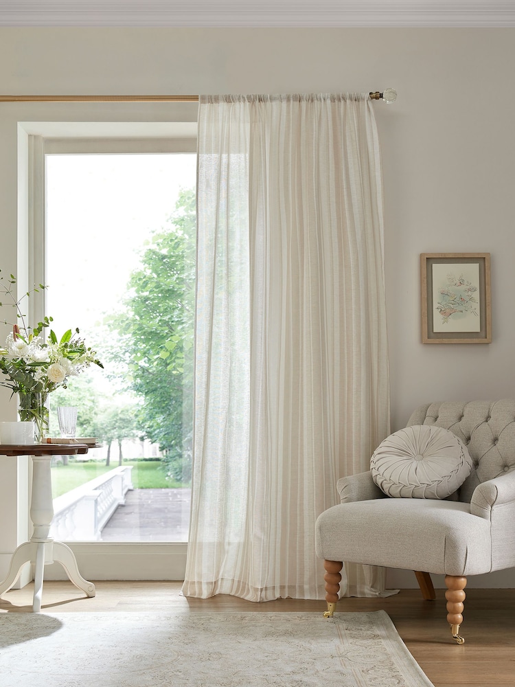 Laura Ashley Маркиза в полоску с вуалевой прорезью и шторами - Изображение 1 из 3 Laura Ashley Маркиза в полоску с вуалевой прорезью и шторами - Изображение 1 из 3