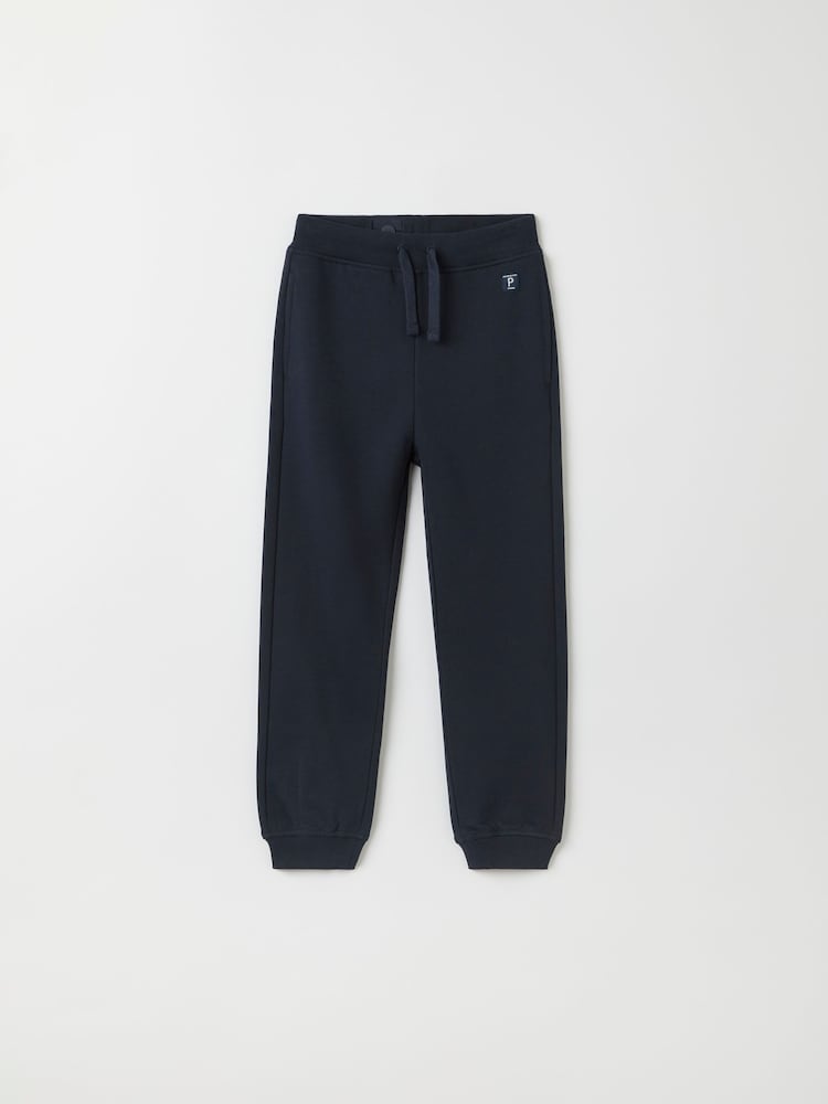 Polarn O. Pyret Blue Plain Joggers - Image 2 of 3