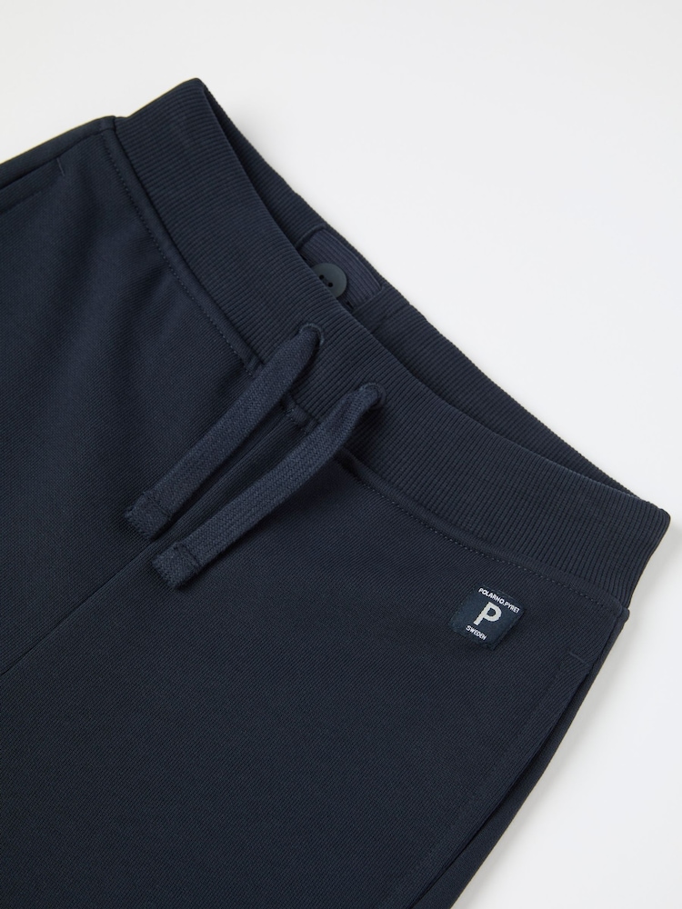 Polarn O. Pyret Blue Plain Joggers - Image 3 of 3