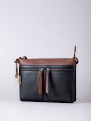 Lakeland Leather Black Beetham Cross-Body Bag - Image 2 of 6