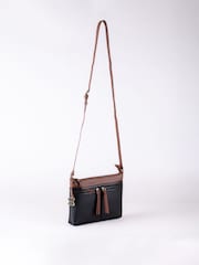 Lakeland Leather Black Beetham Cross-Body Bag - Image 3 of 6