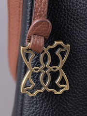 Lakeland Leather Black Beetham Cross-Body Bag - Image 5 of 6