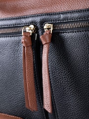 Lakeland Leather Black Beetham Cross-Body Bag - Image 6 of 6