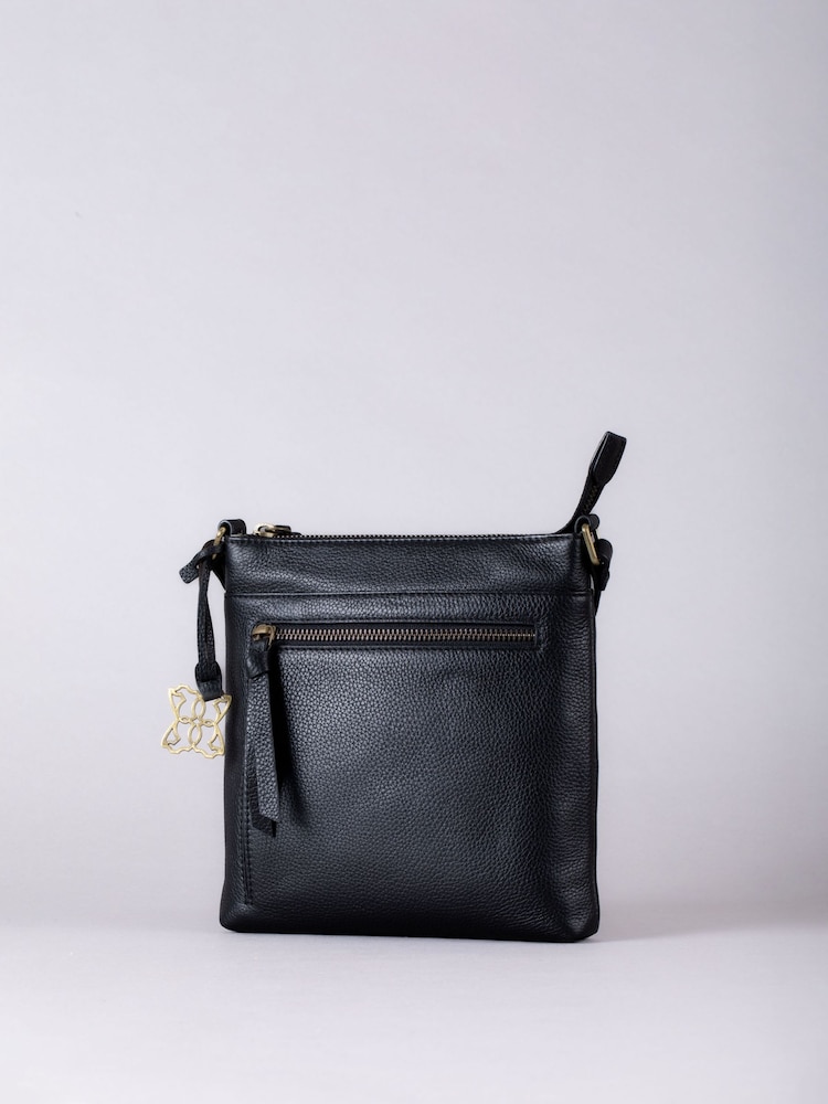 Lakeland Leather Black Beetham Small Cross-Body Bag - Image 2 of 6