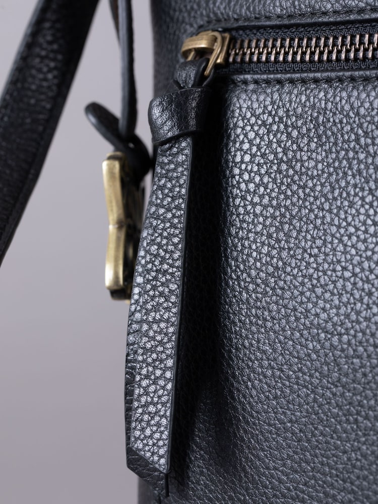 Lakeland Leather Black Beetham Small Cross-Body Bag - Image 4 of 6