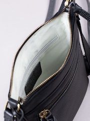 Lakeland Leather Black Beetham Small Cross-Body Bag - Image 5 of 6