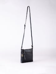 Lakeland Leather Black Beetham Small Cross-Body Bag - Image 6 of 6
