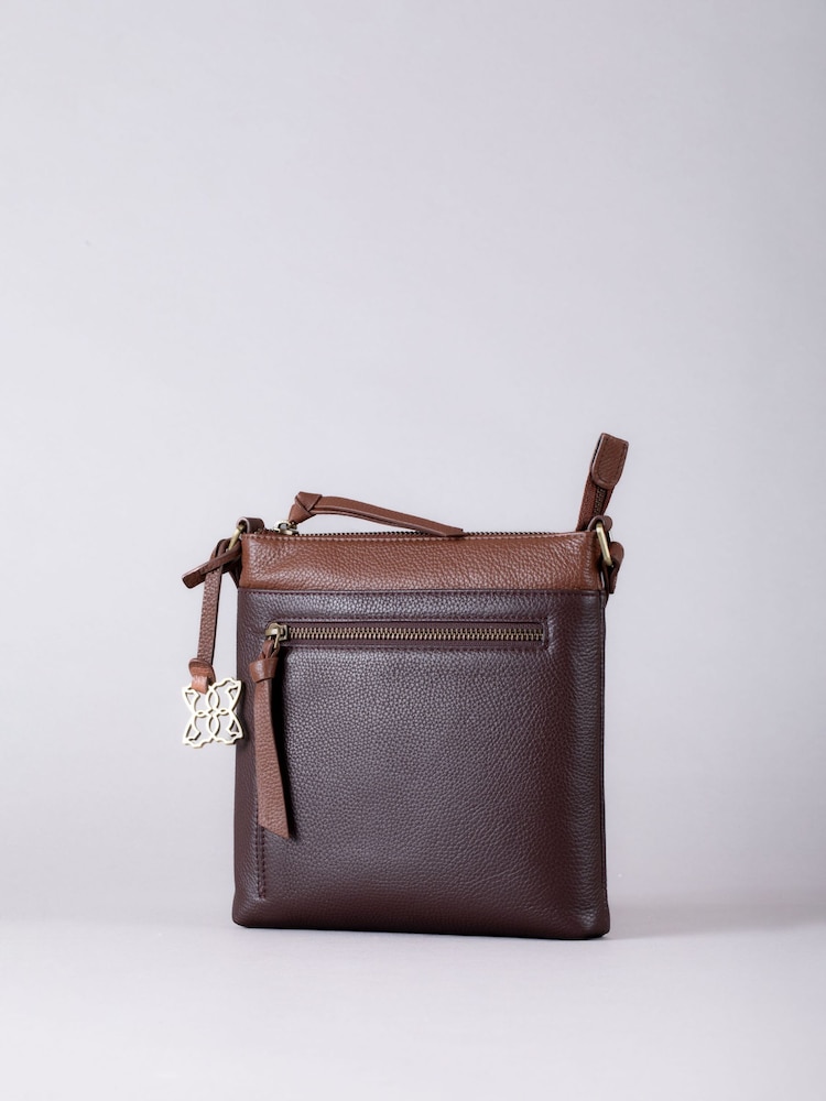 Lakeland Leather Brown Beetham Small Cross-Body Bag - Image 2 of 6
