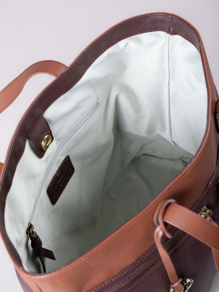 Lakeland Leather Brown Beetham Tote Bag - Image 5 of 7