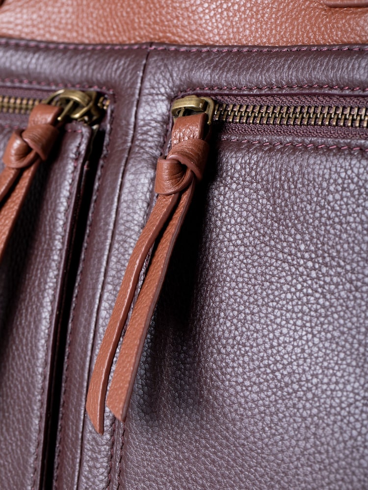 Lakeland Leather Brown Beetham Tote Bag - Image 6 of 7