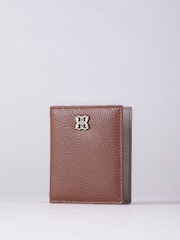 Lakeland Leather Brown Chrome Beetham Card Holder - Image 1 of 4
