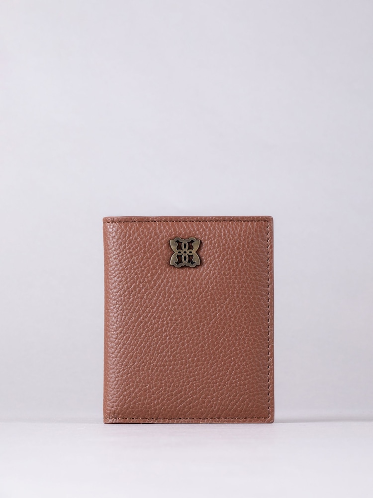 Lakeland Leather Brown Chrome Beetham Card Holder - Image 2 of 4