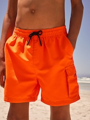 Orange Cargo Swim Shorts (1.5-16yrs) - Image 1 of 4