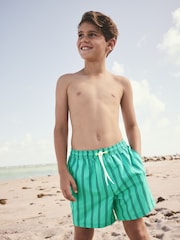 Green Stripe Swim Shorts (3-16yrs) - Image 2 of 9